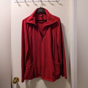 Roots Vibrant Red Pullover